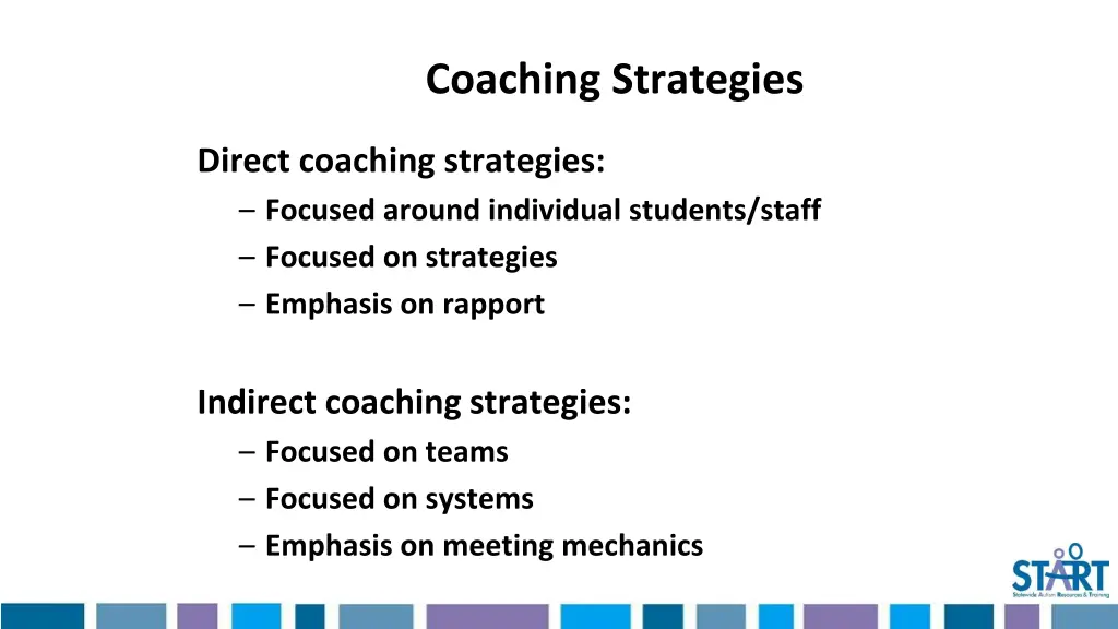 coaching strategies