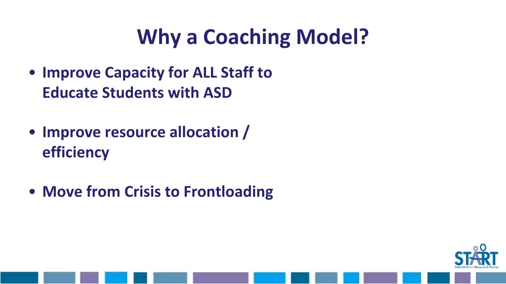 why a coaching model