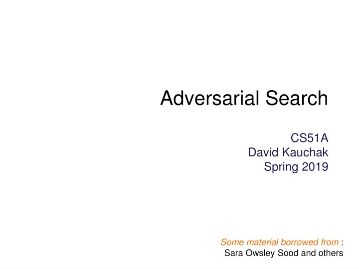 adversarial search