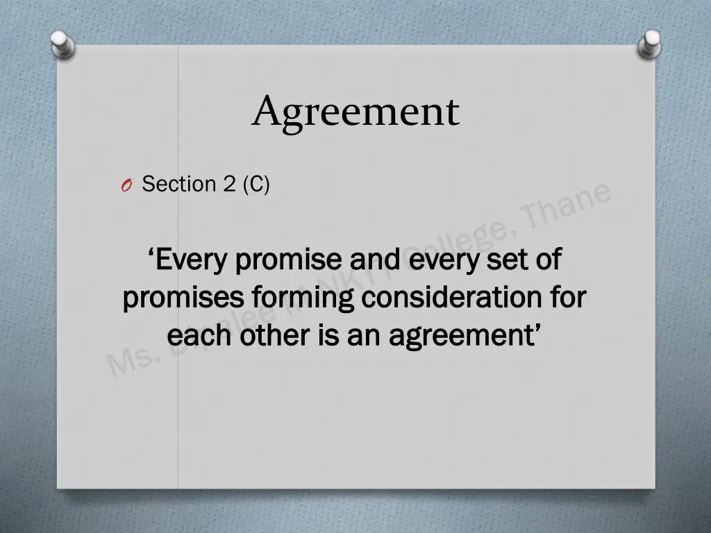 agreement