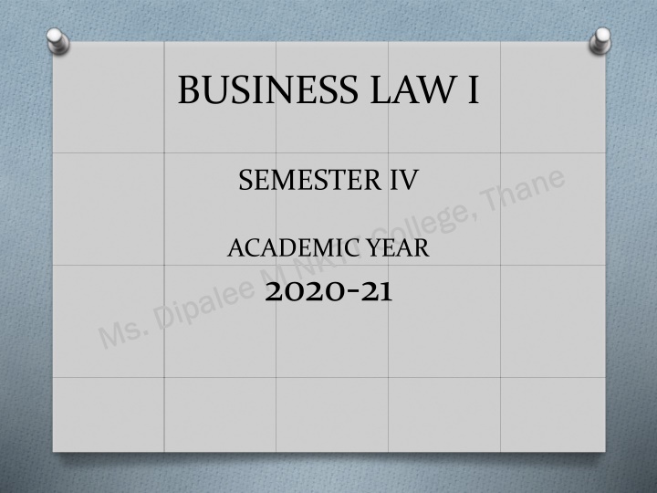 business law i