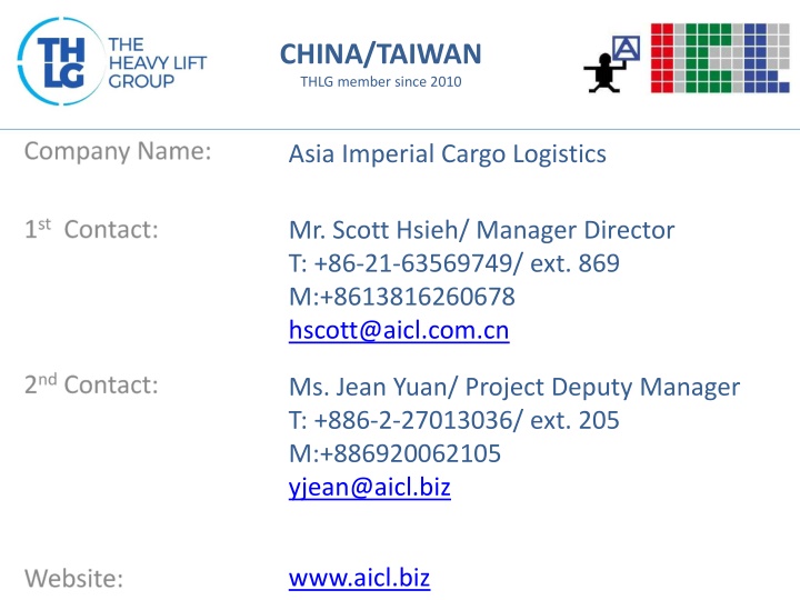 china taiwan thlg member since 2010