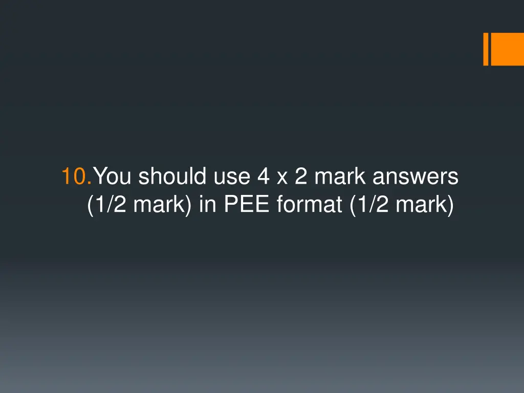 10 you should use 4 x 2 mark answers 1 2 mark