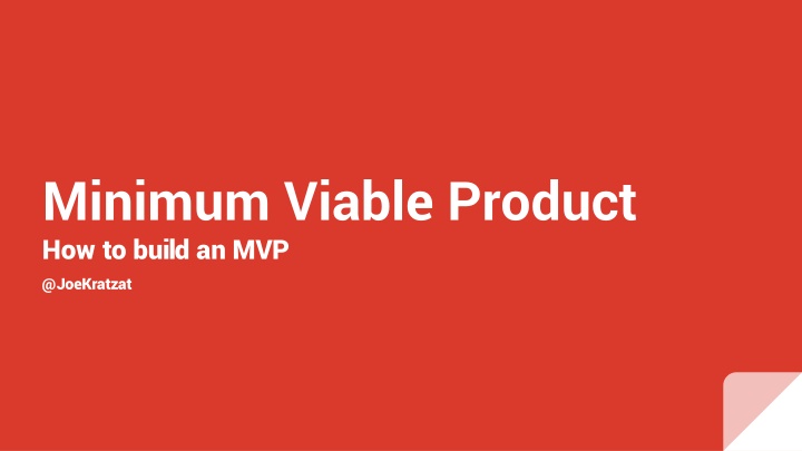 minimum viable product how to build