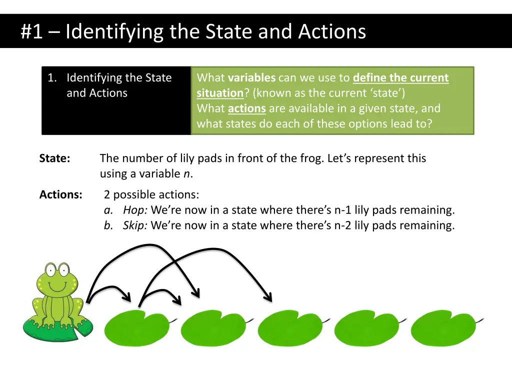 1 identifying the state and actions