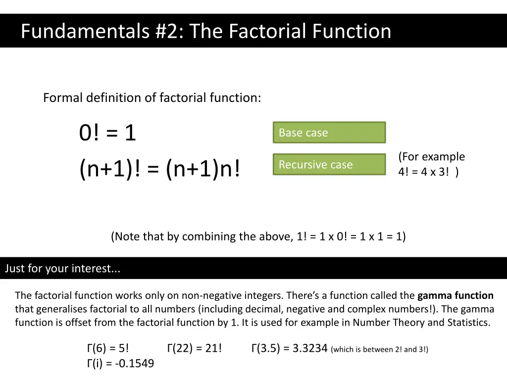 fundamentals 2 the factorial function 2