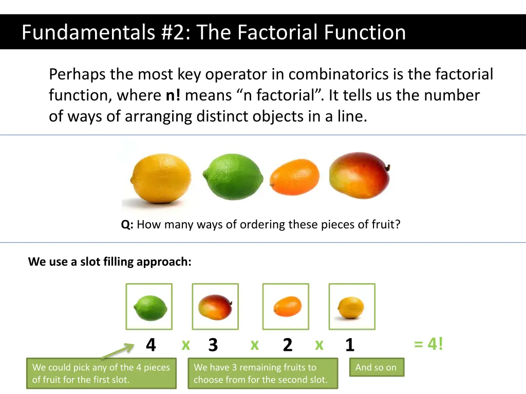 fundamentals 2 the factorial function