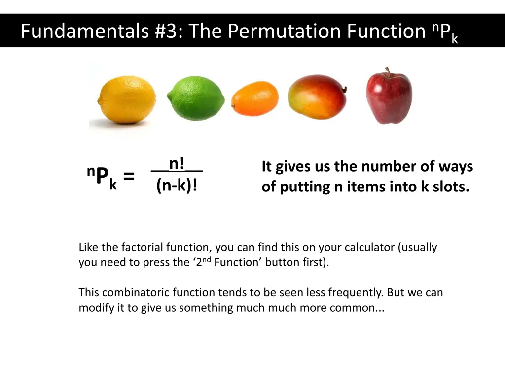 fundamentals 3 the permutation function n p k 1