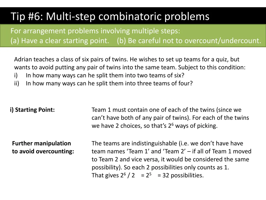 tip 6 multi step combinatoric problems 1