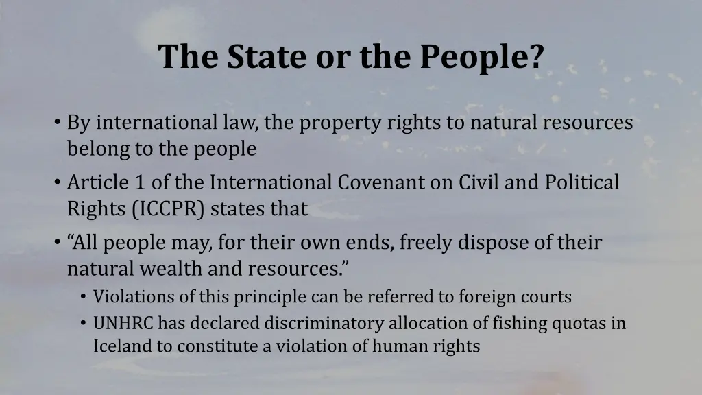 the state or the people