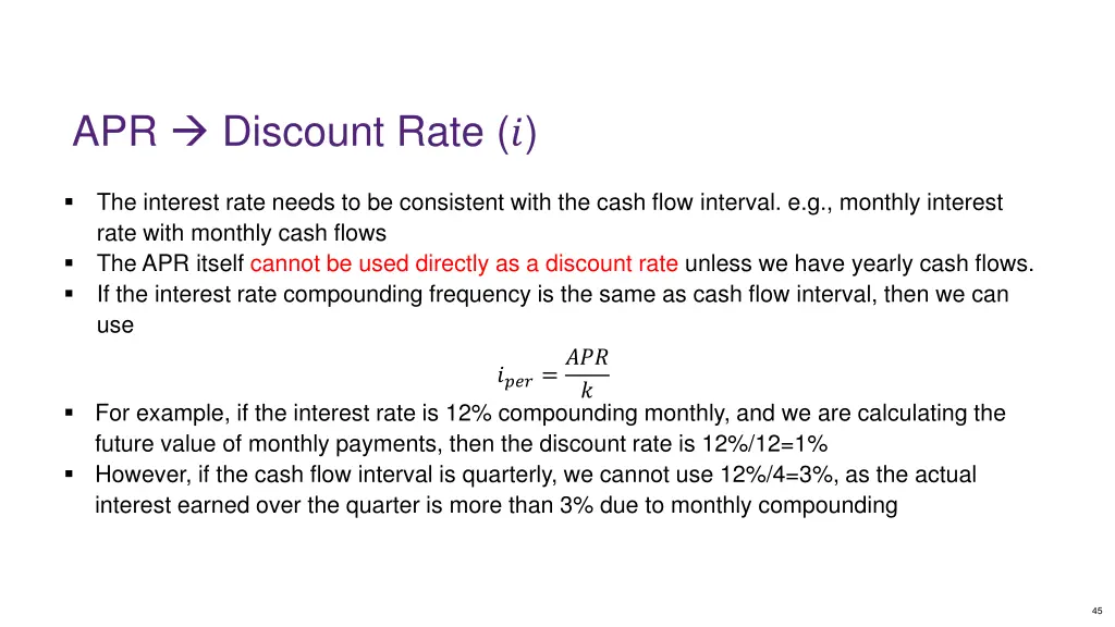 apr discount rate