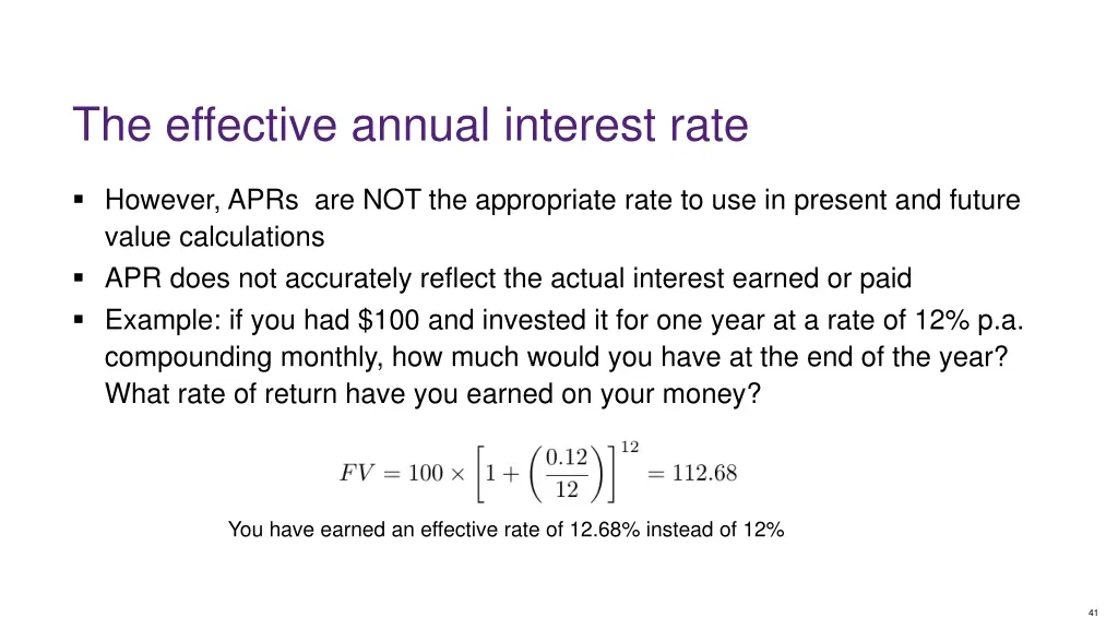 the effective annual interest rate 1