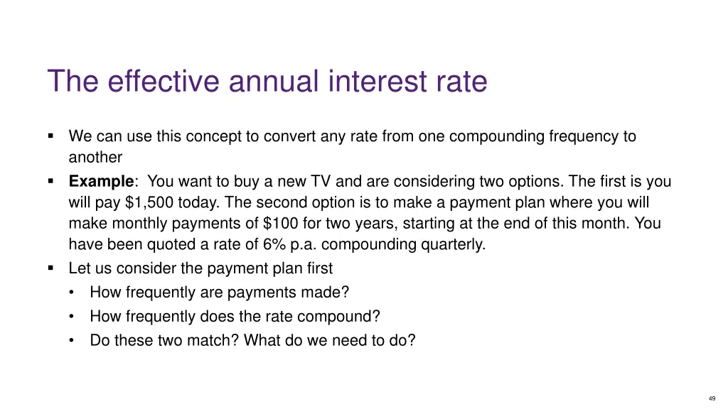 the effective annual interest rate 5