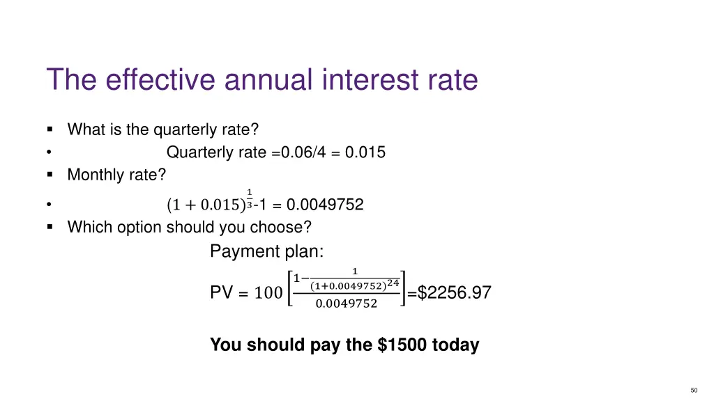 the effective annual interest rate 6