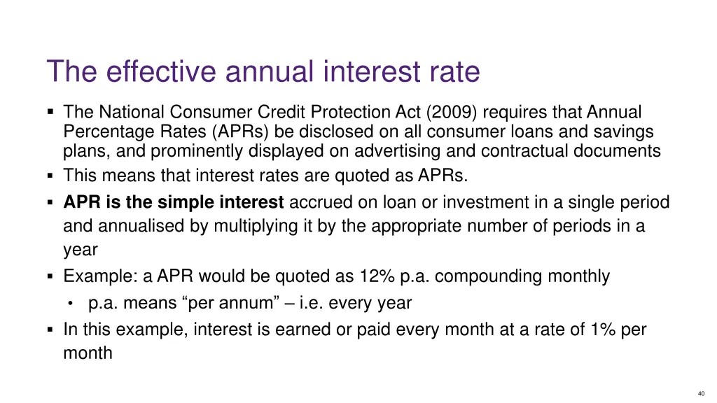 the effective annual interest rate