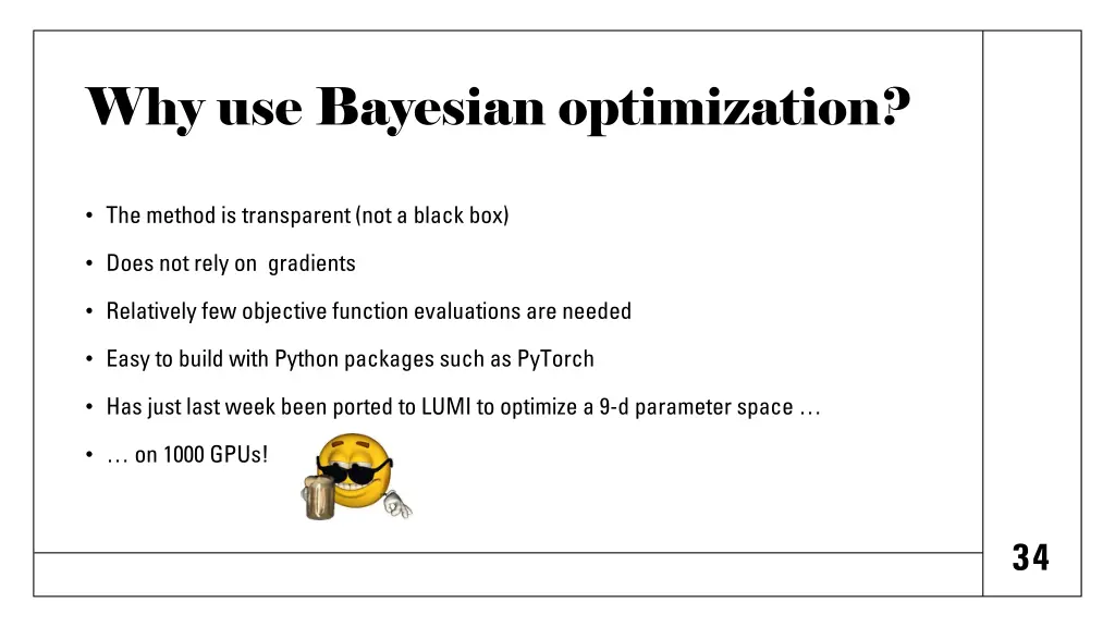 why use bayesian optimization