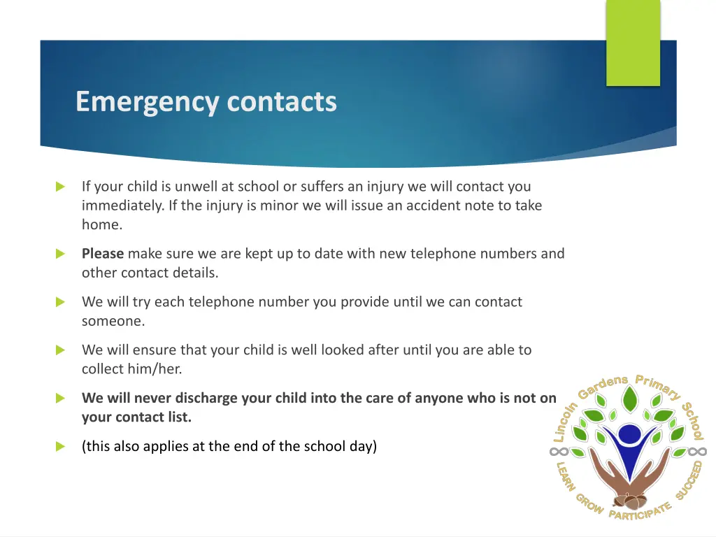 emergency contacts