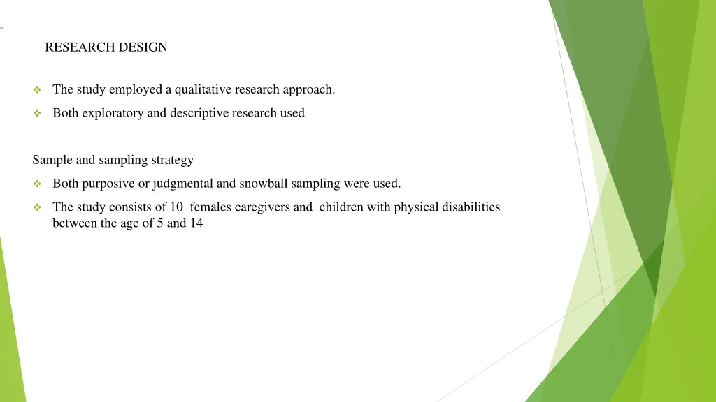 research design