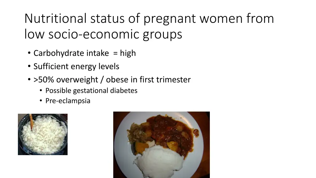 nutritional status of pregnant women from 2