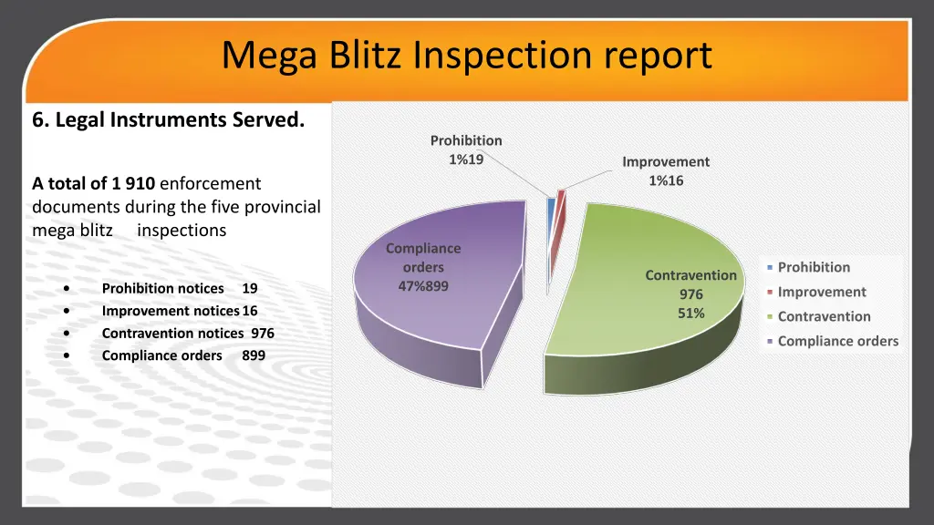 mega blitz inspection report 5