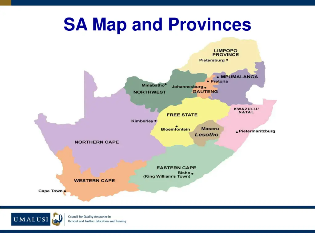 sa map and provinces