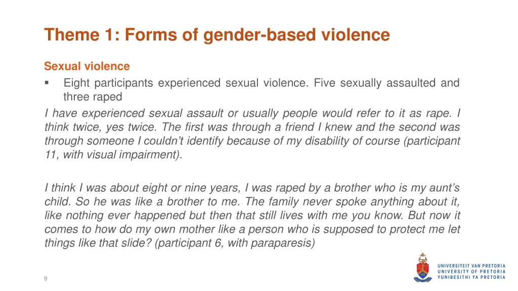 theme 1 forms of gender based violence 1