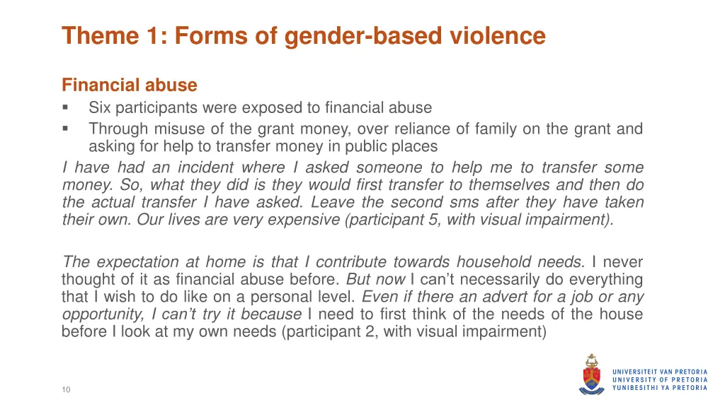 theme 1 forms of gender based violence 2