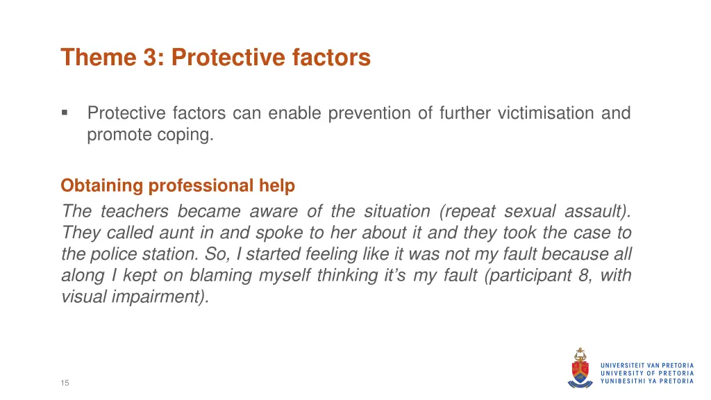 theme 3 protective factors