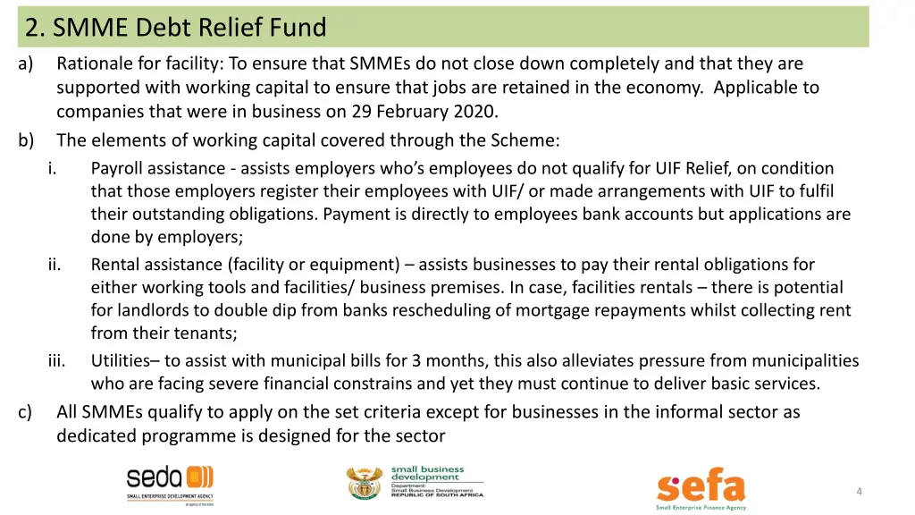 2 smme debt relief fund