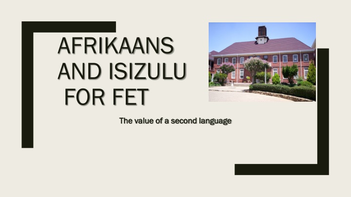 afrikaans and isizulu for fet