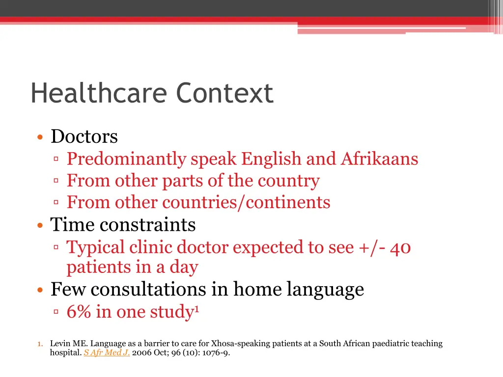 healthcare context 1