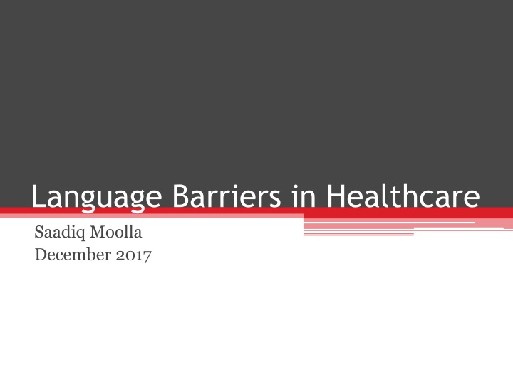 language barriers in healthcare saadiq moolla