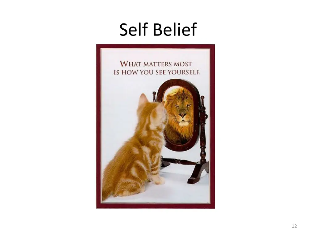 self belief