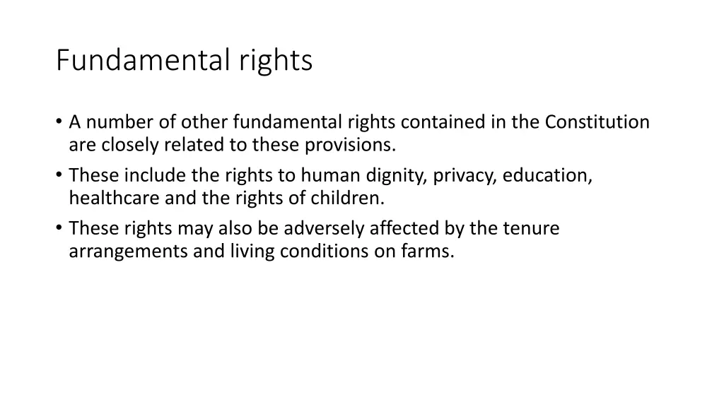 fundamental rights