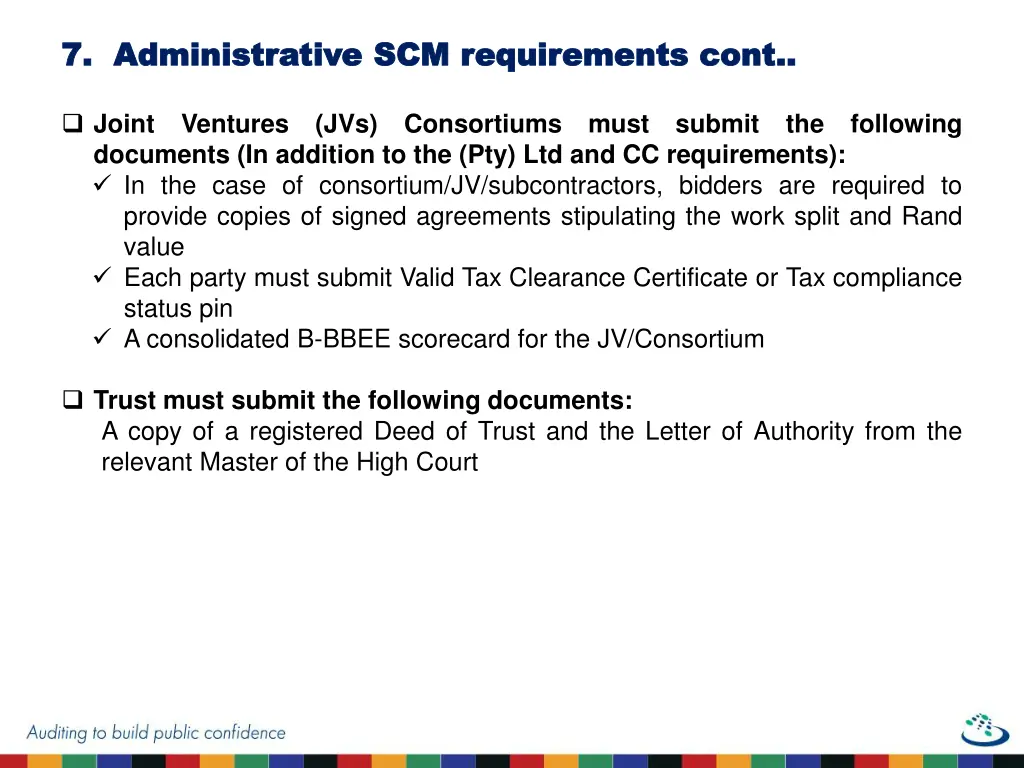 7 7 administrative scm requirements cont