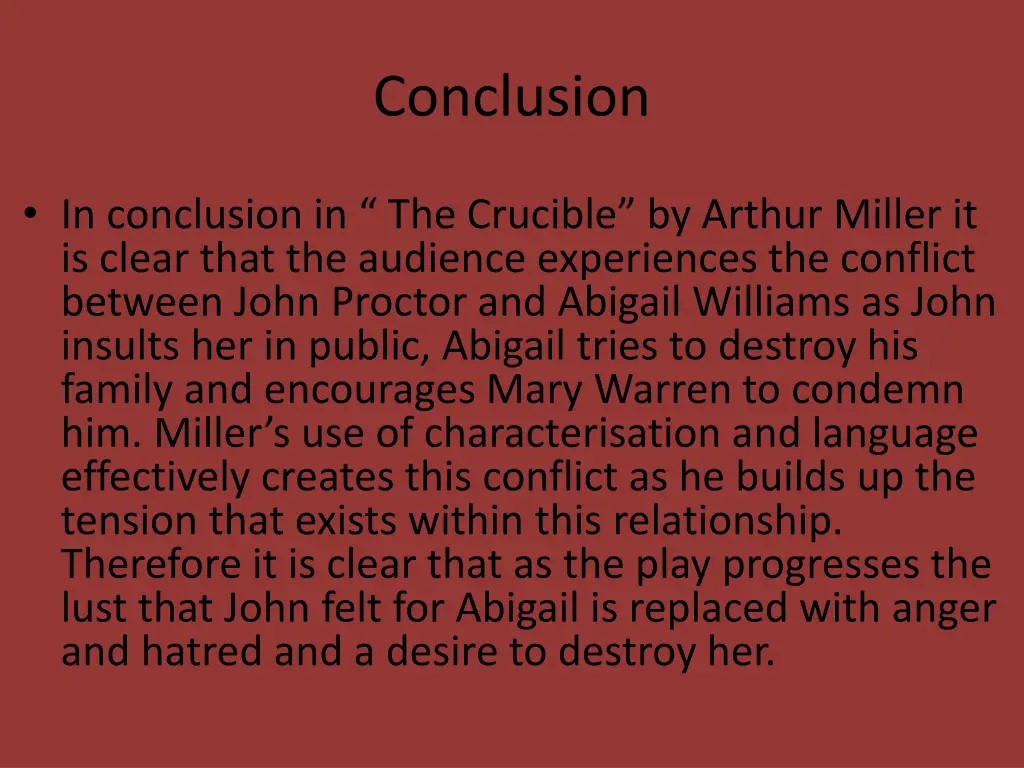 conclusion 1