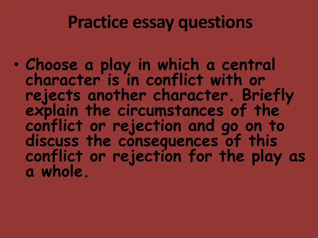 practice essay questions