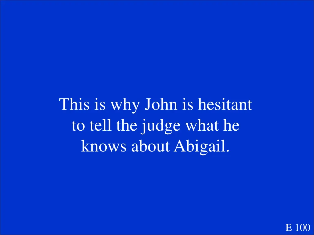 this is why john is hesitant to tell the judge