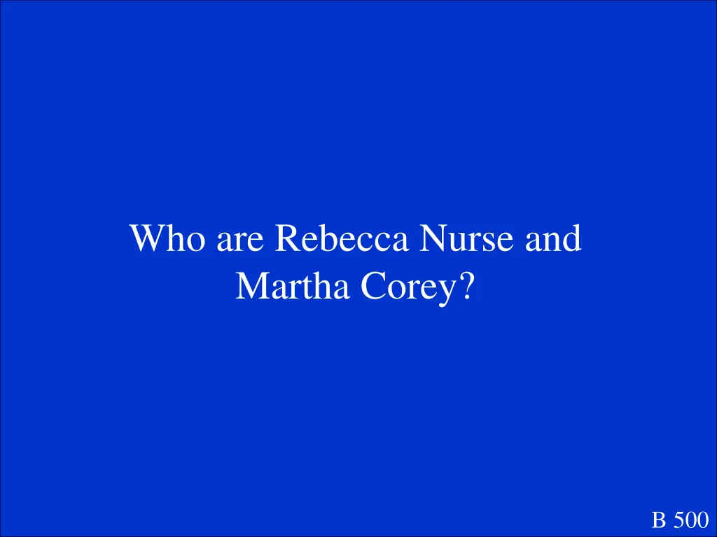 who are rebecca nurse and martha corey