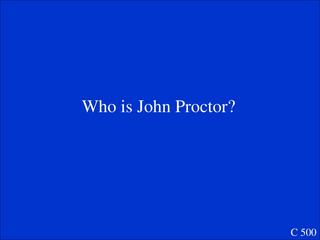 who is john proctor