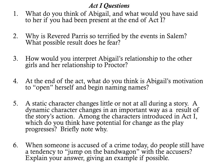 act i questions