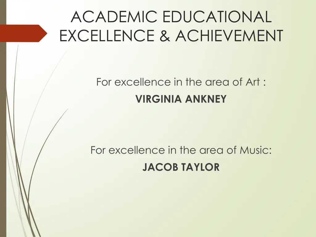 academic educational excellence achievement