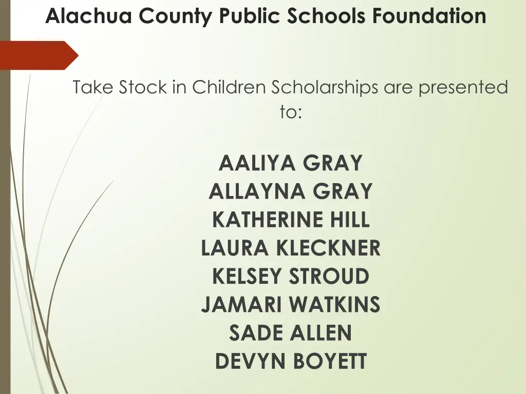 alachua county public schools foundation