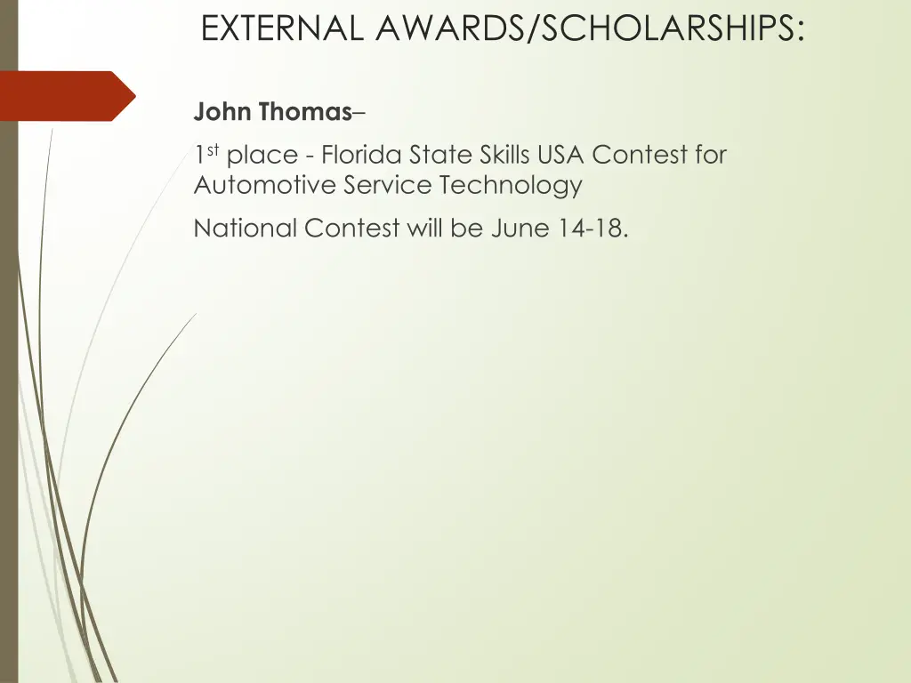 external awards scholarships