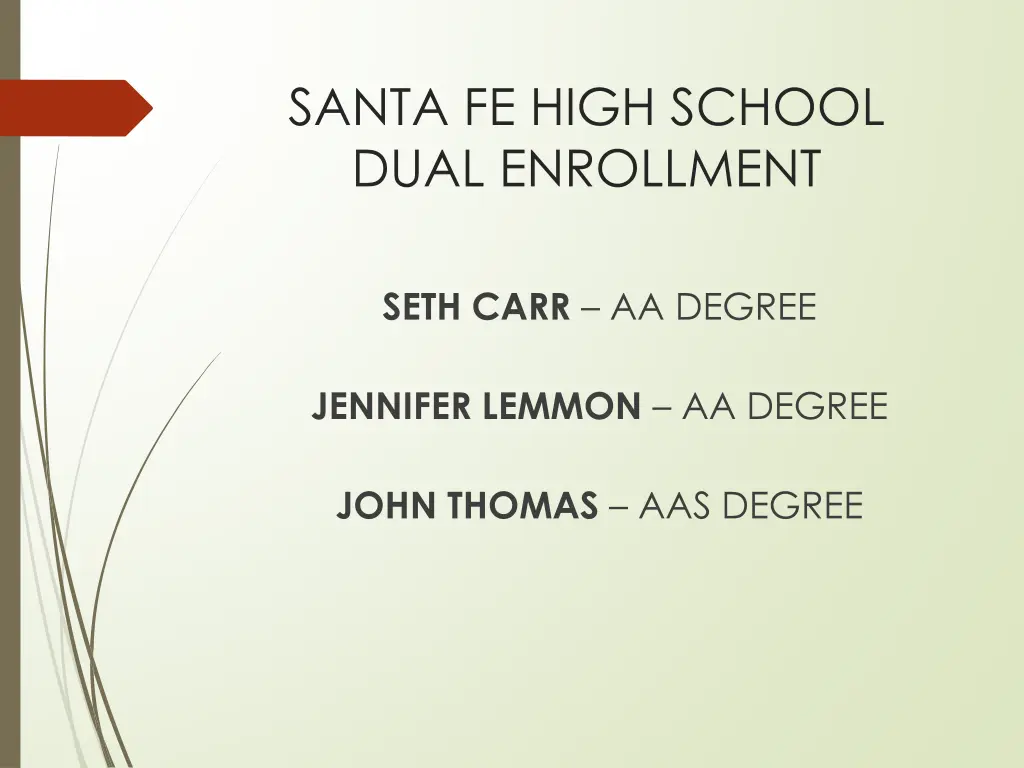 santa fe high school dual enrollment