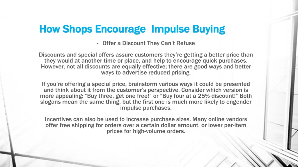 how shops encourage impulse buying how shops