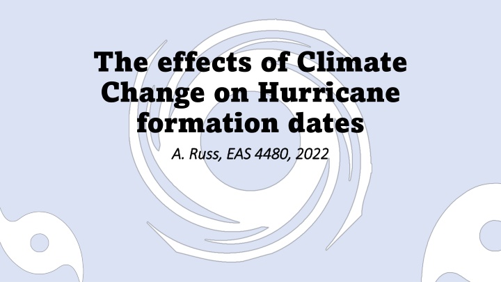 the effects of climate change on hurricane