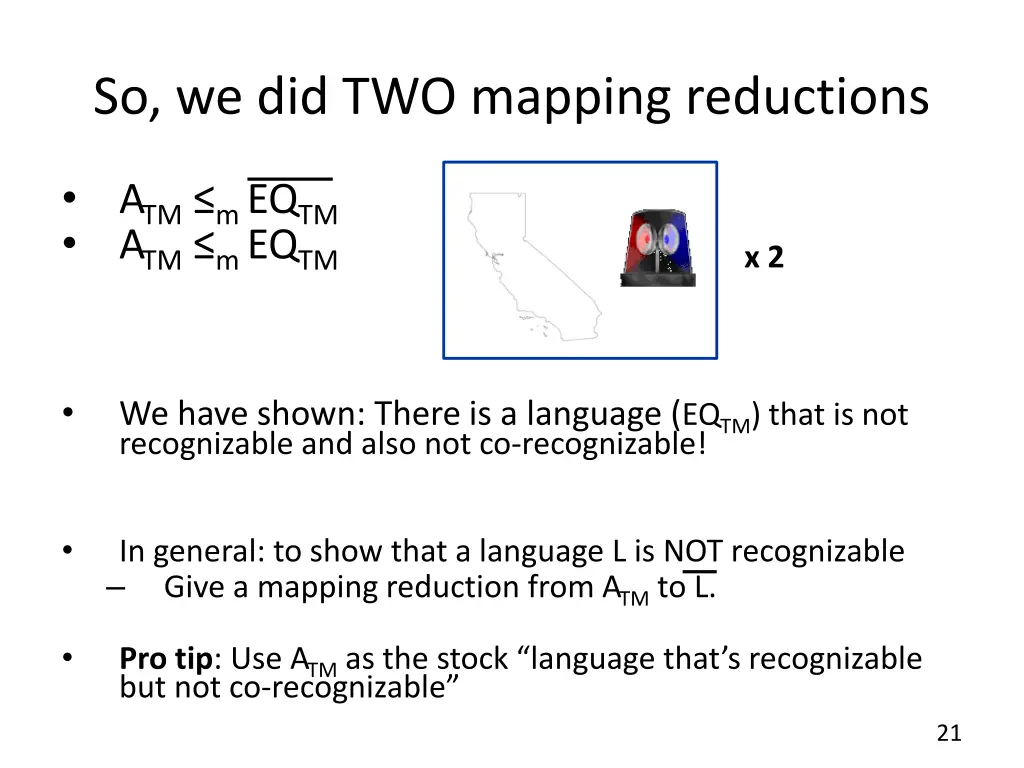 so we did two mapping reductions