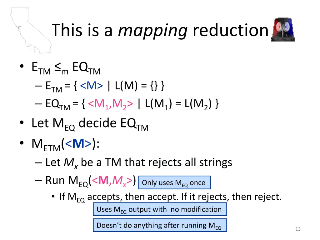 this is a mapping reduction