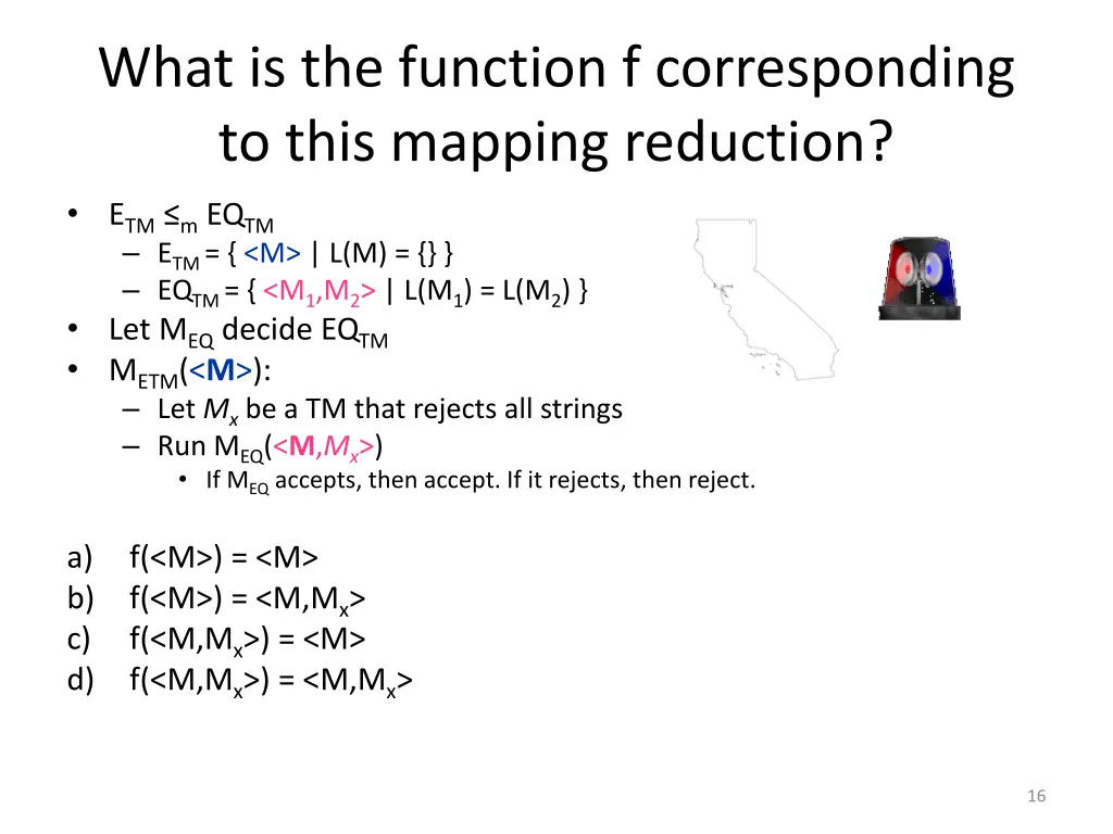 what is the function f corresponding to this